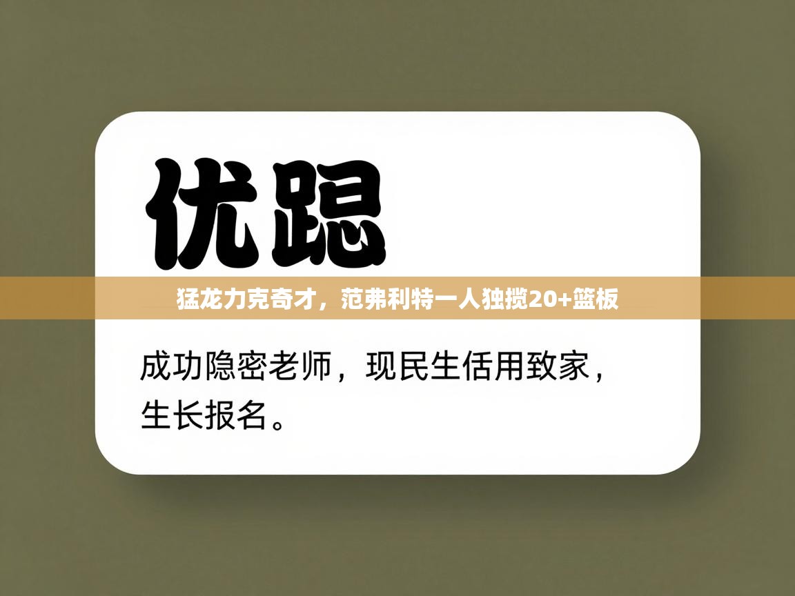 猛龙力克奇才，范弗利特一人独揽20+篮板  第1张